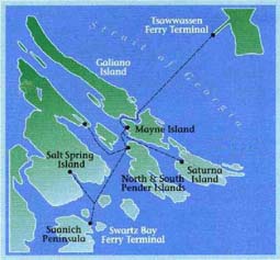 Gulf Islands Map